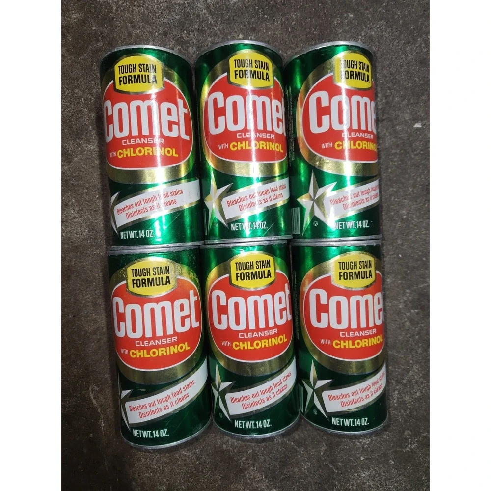(6) New Vtg‎ 1980s Procter & Gamble COMET CLEANSER Soap W-Chlorinol NOS Unused